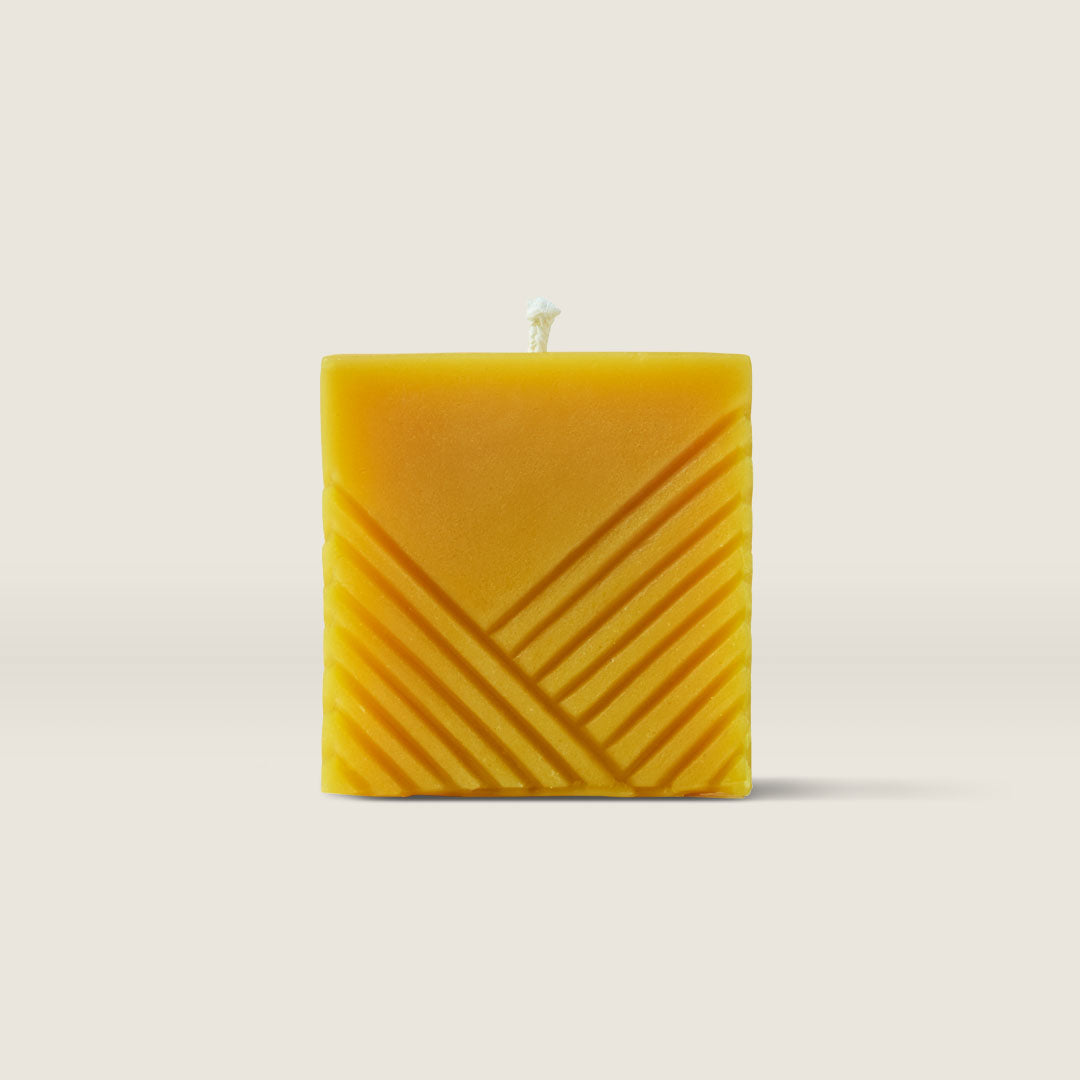 Beeswax Candle—Square